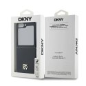 Etui DKNY Leather Metal Stack Logo na Samsung Galaxy Z Flip 6 - czarne