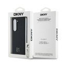 Etui DKNY Magsafe Plain Leather Metal Stack Logo na Samsung Galaxy Z Fold 6 - czarne