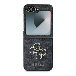 Etui Guess Leather 4G Metal Logo na Samsung Galaxy Z Flip 6 - czarne