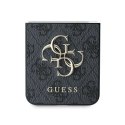 Etui Guess Leather 4G Metal Logo na Samsung Galaxy Z Flip 6 - czarne