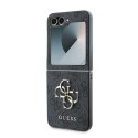 Etui Guess Leather 4G Metal Logo na Samsung Galaxy Z Flip 6 - czarne