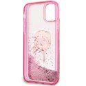 Etui Karl Lagerfeld Glitter Karl Head na iPhone 11/XR - różowe