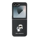 Etui Karl Lagerfeld Saffiano Metal Pin na Samsung Galaxy Z Flip 6 - czarne