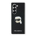 Etui Karl Lagerfeld Saffiano Monogram Head Pin na Samsung Galaxy Z Fold 6 - czarne