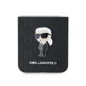 Etui Karl Lagerfeld Saffiano Monogram Ikonik Pin na Samsung Galaxy Z Flip 6 - czarne