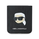 Etui Karl Lagerfeld Saffiano Monogram na Samsung Galaxy Z Flip 6 - czarne