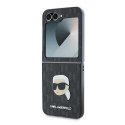 Etui Karl Lagerfeld Saffiano Monogram na Samsung Galaxy Z Flip 6 - czarne