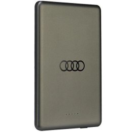 Powerbank Audi Big Logo MagSafe indukcyjny 15W 5000mAh - szary