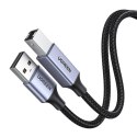 Kabel USB 2.0 A do B UGREEN 	US369 , 5m (czarny)