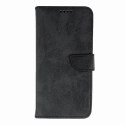 Etui Leather Book Case na iPhone 16 - czarne