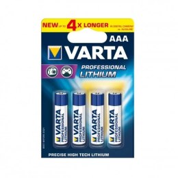 Varta Baterie litowe R3(AAA) professional 4 sztuki