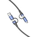 Kabel 4w1 USB 2.0 Vention CTLLH 2m (czarny)