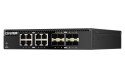 Qnap QSW-3216R-8S8T, 8x 10GbE, 8x 10GbE SFP+, half-rackmount design, unmanaged switch