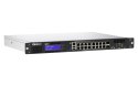 Qnap QGD-1600-4G, 16x 1GbE, 2x combo 10GbE SFP+/RJ45, Intel Celeron J4115, 4GB, equipped with QTS, 2 X 2.5" SSD/HDD, 2 x PCIe Ge