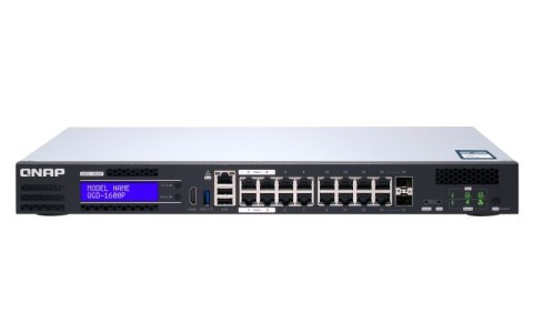 Qnap QGD-1600P-4G, 16x 1GbE, 2x combo 10GbE SFP+/RJ45, 370W Po, Celeron J4115, 4GB, equipped with QTS, 2 X 2.5" SSD/HDD, 2 x PCI