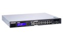 Qnap QGD-1600P-4G, 16x 1GbE, 2x combo 10GbE SFP+/RJ45, 370W Po, Celeron J4115, 4GB, equipped with QTS, 2 X 2.5" SSD/HDD, 2 x PCI