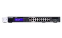 Qnap QGD-1600P-8G, 16x 1GbE, 2x combo 10GbE SFP+/RJ45, 370W Po, Celeron J4115, 8GB, equipped with QTS, 2 X 2.5" SSD/HDD, 2 x PCI