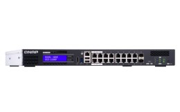 Qnap QGD-1600P-8G, 16x 1GbE, 2x combo 10GbE SFP+/RJ45, 370W Po, Celeron J4115, 8GB, equipped with QTS, 2 X 2.5