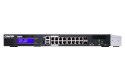 Qnap QGD-1600P-8G, 16x 1GbE, 2x combo 10GbE SFP+/RJ45, 370W Po, Celeron J4115, 8GB, equipped with QTS, 2 X 2.5" SSD/HDD, 2 x PCI