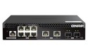 Qnap QSW-M2106R-2S2T, 6 port 2.5Gbps, 2 ports 10GbE SFP+, 2 ports 10GbE RJ45 , managed switch, half-rackmount design