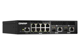 Qnap QSW-M2108R-2C, 8x 2.5GbE, 2x combo 10GbE SFP+/RJ45, managed switch, rackmount design, new rack mount kit