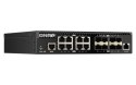 Qnap QSW-M3216R-8S8T, 8x 10GbE, 8x 10GbE SFP+, half-rackmount design, managed switch