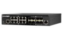 Qnap QSW-M3216R-8S8T, 8x 10GbE, 8x 10GbE SFP+, half-rackmount design, managed switch