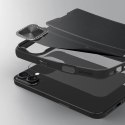 Etui Nillkin Qin Prop Leather Case z osłoną na aparat i podstawką na iPhone 16 - czarne