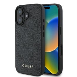 Etui Guess 4G Classic na iPhone 16 Plus - czarne