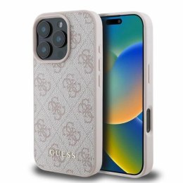 Etui Guess 4G Classic na iPhone 16 Pro Max - różowe