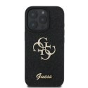 Etui Guess Fixed Glitter Big 4G na iPhone 16 Pro - czarne