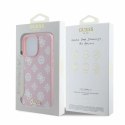 Etui Guess Peony Script MagSafe na iPhone 16 Pro Max - różowe