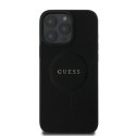 Etui Guess Saffiano Classic Logo MagSafe na iPhone 16 Pro Max - czarne