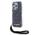 Etui Karl Lagerfeld Zebra With Cord na iPhone 15 Pro Max - fioletowe