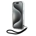 Etui Karl Lagerfeld Zebra With Cord na iPhone 15 Pro Max - fioletowe