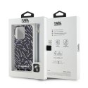 Etui Karl Lagerfeld Zebra With Cord na iPhone 15 Pro Max - fioletowe