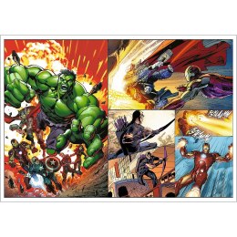 Trefl Puzzle 4x250 elementów Bohaterskie dni Avengers