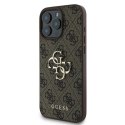 Etui Guess 4G Big Logo na iPhone 16 Pro - brązowe