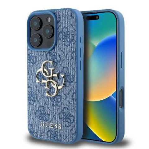 Etui Guess 4G Big Logo na iPhone 16 Pro - niebieskie