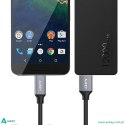 AUKEY CB-CMD1 zestaw 3 szt. nylonowych szybkich kabli Quick Charge USB C-USB 3.0 | 3 x 1m | 5 Gbps