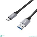 AUKEY CB-CMD1 zestaw 3 szt. nylonowych szybkich kabli Quick Charge USB C-USB 3.0 | 3 x 1m | 5 Gbps