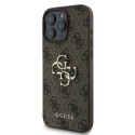 Etui Guess 4G Big Logo na iPhone 16 Pro Max - brązowe