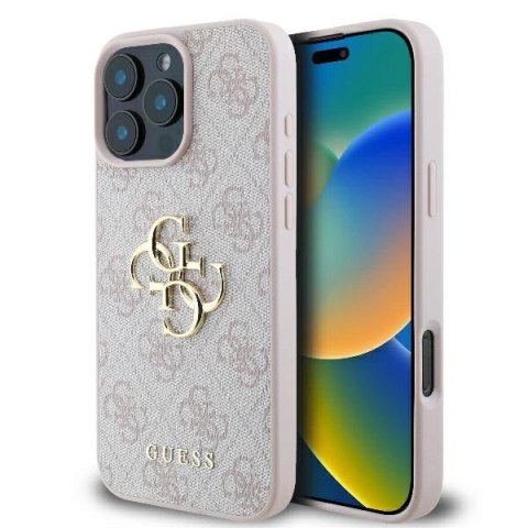 Etui Guess 4G Big Logo na iPhone 16 Pro Max - różowe