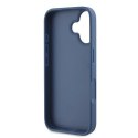 Etui Guess 4G Bottom Stripe na iPhone 16 - niebieskie