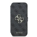 Etui Guess 4G Metal Logo na iPhone 16 Plus - czarne