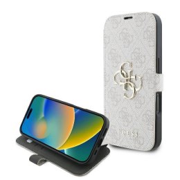 Etui Guess 4G Metal Logo na iPhone 16 Plus - różowe