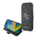 Etui Guess 4G Metal Logo na iPhone 16 Pro - czarne