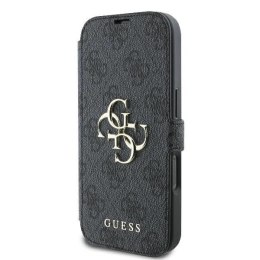 Etui Guess 4G Metal Logo na iPhone 16 Pro - czarne