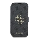 Etui Guess 4G Metal Logo na iPhone 16 - czarne