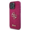 Etui Guess Fixed Glitter Big 4G na iPhone 16 Pro Max - fioletowe